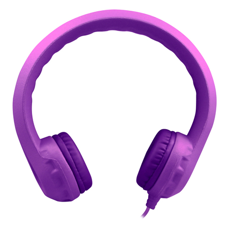 HAMILTONBUHL Flex-Phones™ Indestructible Foam Headphones, Purple KIDS-PPL